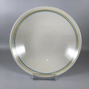 USA Stamped MCM Blue Yellow Stripe Soup Cereal Bowl Vintage